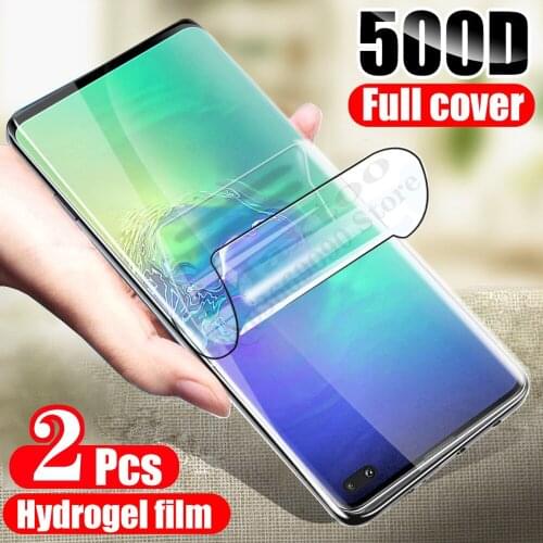2Pcs Hydrogel Film On The Screen Protector For Samsung Galaxy S8 S9 S10 S20 Plus Ultra Screen Protector For Samsung Note 8 9 10