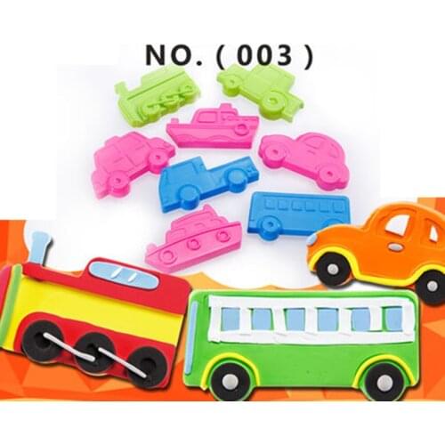 Playdough tool toy #180 car Vehicle mold 8pcs mud tool set impression children hand plasticine tool toys playdough