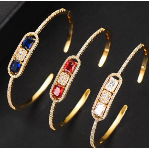 Jimbora Fine Luxury Elegant Charm Open Bangle for Women bracelet Top Quality Bridal Wedding Best Super Romantic Jewelry 2020