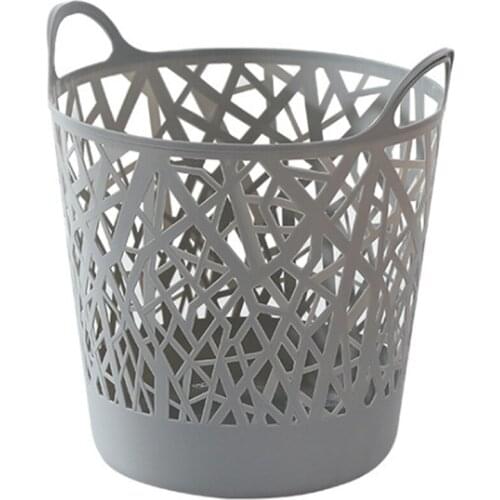 Imitation Rattan Laundry Basket, Plastic Folding Storage Basket, Household Laundry Basket, Bedroom Storage Bucket