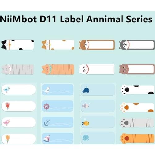 [buy 5 To Get 32% Discount] Niimbot D11 / D110 Label Name Waterproof Sticker Classified Storage Color Sticker Printers Best Hot