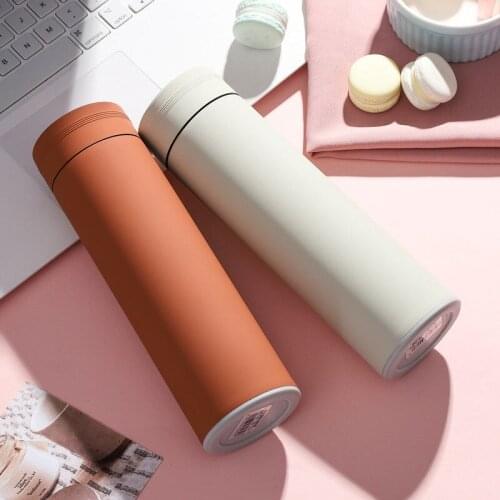 304 Stainless Steel Frosted Thermos Mug for Men and Women Korean Style Simple and Fashionable Portable Tea Cup
