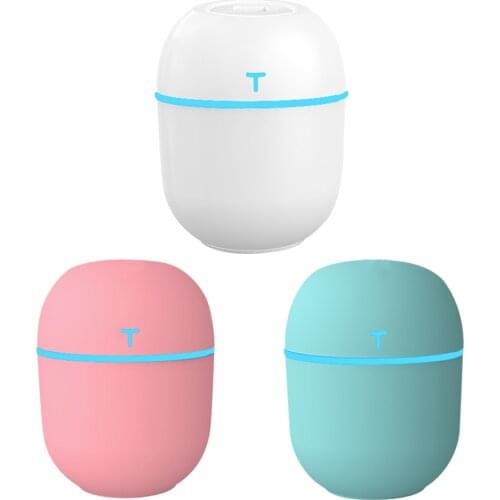 200ml Ultrasonic Mini Air Humidifier Aroma Essential Oil Diffuser for Home Car USB Fogger Mist Maker with LED Lamp
