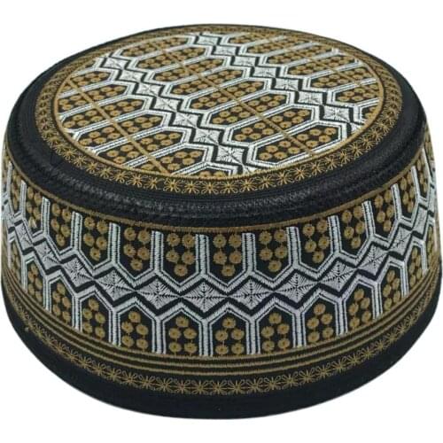 Islam Hat kippa Embroidery Prayer arabic india muslim Hat Islamism Muslim hat jewish hat Muslim goods saudi arabia Hats for men