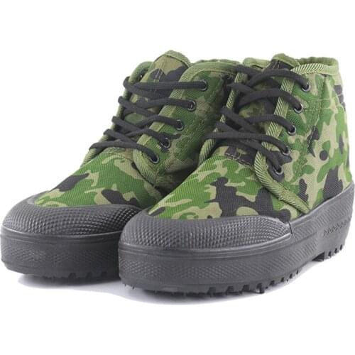 Winter Mens Plus Velvet Thickening Camouflage High Boots Mens Liberation Cotton Shoes Men Labor Insurance Training Shoes Women