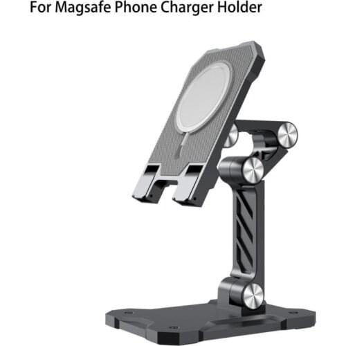 Stand For MagSafe Charger Alloy Desktop Phone Stand Holder Compatible With Apple MagSafe Charging For IPhone 12/12Pro/12 Mini