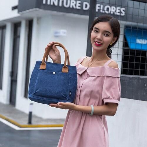 2021 New Canvas Bag Womens Japanese and Korean Canvas Bag Womens Fashion Handbag Manufacturer Spot Wholesale Canvas Bag
