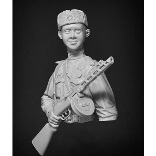 New Unassembled 1/10 ancient man officer bust Resin Figure Unpainted Model Kit