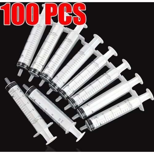 WITUSE 11.11 Promotion Sale 2018 HOT 100pcs Disposable Injector Syringe 10ml Measuring Nutrient Pet Feeder without needle