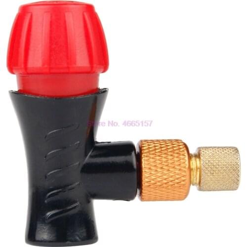 By DHL 100pcs Bicycle Inflator Head Compatible For Presta Schrader Valve CO2 Pump Valve adapter Accessories