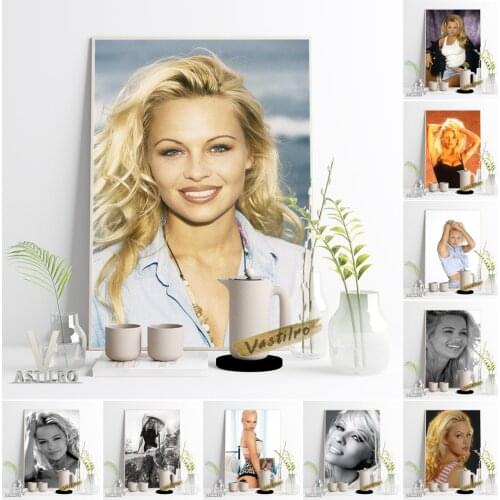 Pamela Anderson Celebrity Art Prints Poster Actress Model Star Portrait Wall Picture Bar Club Coffee Hotel Room Home Decor Mural