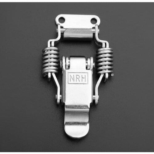 Stainless Steel Spring Cabinet Box Hasp Lock Toggle Latch Buckle Doors Tool Box Spring Hasp Latch Lockers Furniture Fittings