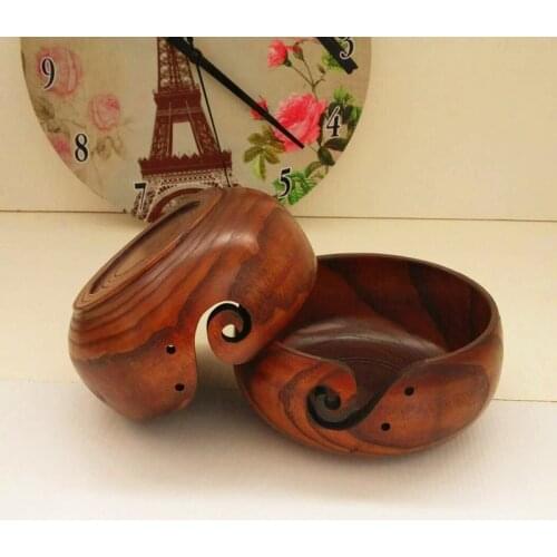 Yarn Handmade Wooden Yarn Bowl Handcrafted Sheesham Rosewood Knitting Yarn Holder and Organizer Yarn Holder Bow Handmade