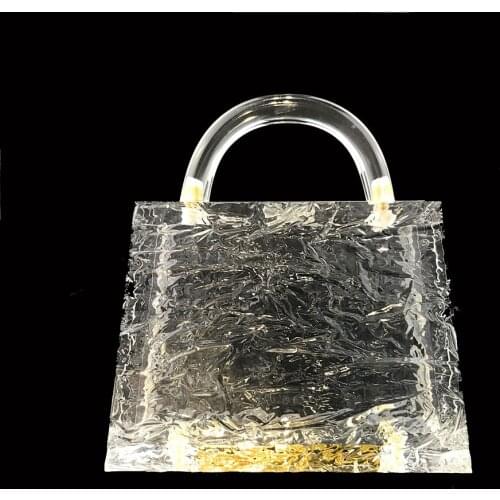 Bags for Women Fashion Women Acrylic Evening Bag Luxury Clear Clutch Purse Elegant Transparent Totes Handbags Party Prom