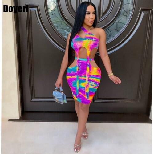 Tie Dye Print Sexy Co Ord Set Women Fashion Party Outfits for Women Crop Top and Mini Bodycon Skirt 2 Piece Matching Set Outfit