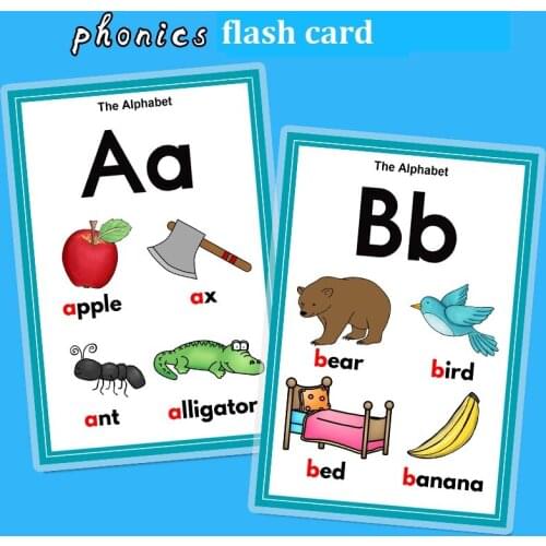 Level 1-5 Oxford natural spelling Oxford Phonics World card Letters words flash card kids English teaching tools 16*22cm