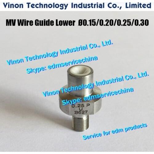 X052B609G62 0.30mm MV Wire Guide Diamond Lower MV137 for Mitsubishi MV1200,MV2400. DEG36A, DEG3600, X052-B609-G62 MV Lower Die