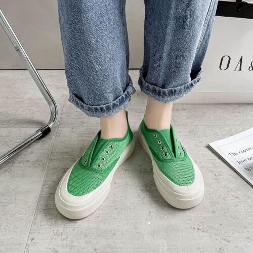 2021Summer Woman Sneakers Casual Vulcanize Shoes Mesh Breathable Running Sport Skateboarding Flats Shoes Women Zapatos De Mujer