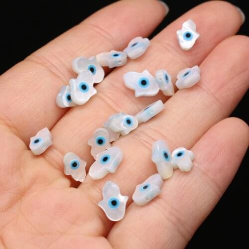5pcs Natural Freshwater Shell Beads Palm Shape Shell Loose Beads Accessories for Making Jewerly Necklace Accessories Wholesale