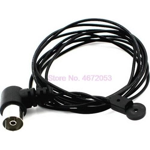 500pcs Black FM Antenna 75Ohm UNBAL for Sound Natural Sound Stereo Receiver Antennas For FM Radio/Hi-Fi/DAB/ TV Indoor use