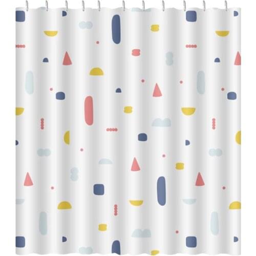 AsyPets Waterproof Shower Curtains Bath Screen Printed Curtain for Bathroom
