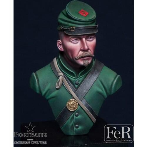 1/16 resin figure bust American Civil War sharpshooter package gk white model hand model war history X48
