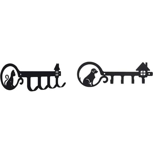 Hot XD-Key Holder for Wall Decorative with 4 Key Hooks Uniquely Designed Key Rack