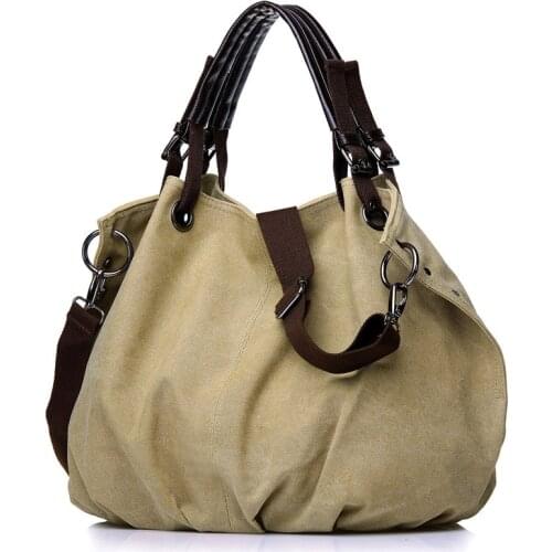 Women Canvas Messenger Bags Fashion Casual Designer Female Handbag Large Capacity Tote Female Crossbody Bags shoulder bag women