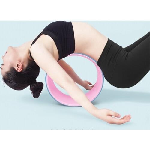 Yoga Pilates Circle TPE Yoga Fitness Roller Wheel Back Training Tool Slimming Magic Waist Shape Pilates Ring