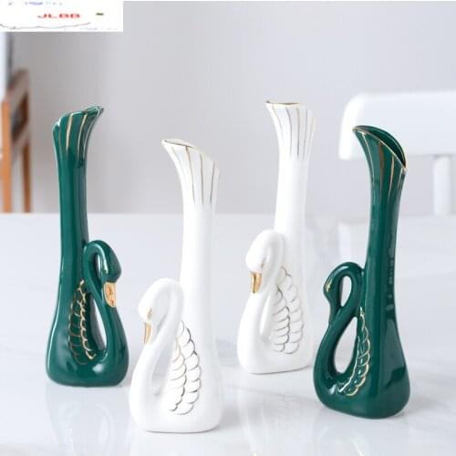 Outline In Gold Ceramic Vase Fresh Flowers Dried Flower Decoration Flower Arrangement Container Housewarming Gift Table Vase