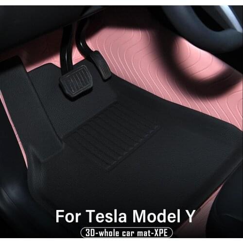 For Tesla XPE Mats Foot Mats Model Y 2021 Accessories Anti Dirt Waterproof Protective Mats Interior Accessories