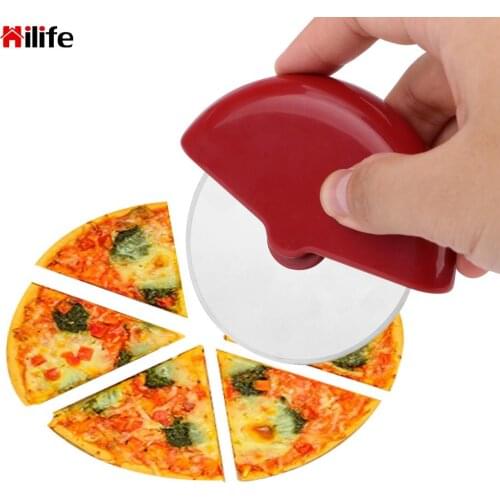 Stainless Steel Pizza Wheels Knife Cake Bread Cutting Tools Plastic Handle Baking Tools Round Shape Pizza Cutter