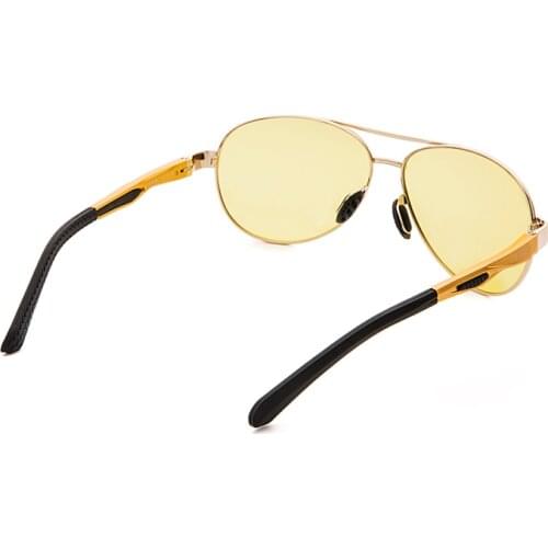 New trendy yellow sunglasses women men color changing glasses case TR sun glasses CR39 lens gafas de sol hombre 7515bs
