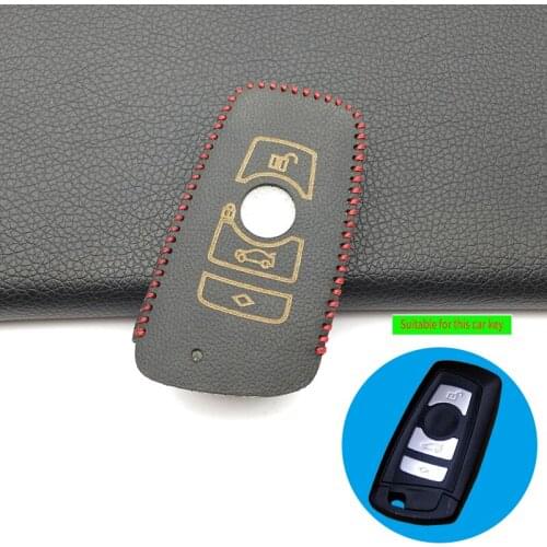 Latest 3 Buttons Leather Car Remote Key Fob Shell Cover Case For BMW M1 M2 M3 F05 F10 F20 F30 335 328 535 650 740 Skin Protector