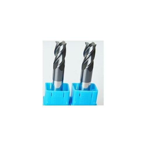 Supply high quality Super micro grain tungsten carbide Corner radius end mil Flute Dia10 total length100 Cutting hardness HRC 55