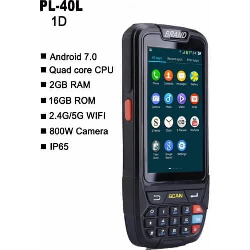 PL-40L large screen 1d bluetooth android barcode scanner pda data terminal scanner