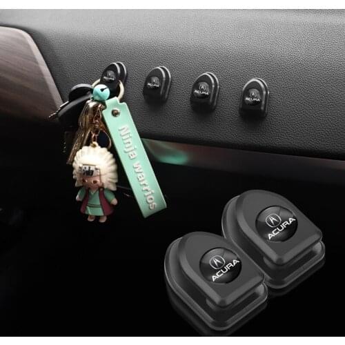 4Pcs Car Emblem Hook Hidden Car Accessories For Acura RDX CDX TLX-L MDX NSX MDX ILX TLX Integra ZDX TLX-L RLX TSX RSX C5 Engines