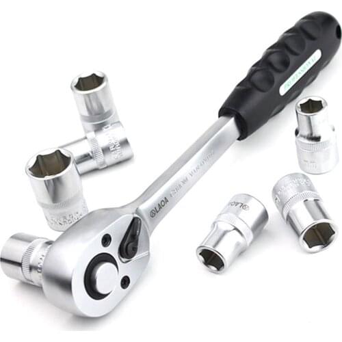 LAOA 36 Teeth 1/4 3/8 1/2 Inch Ratchet Socket Wrench High Torque Cr-V Steel Fast Spanner Quick Release Car Repair Tools