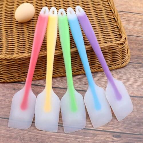 1PCS Kitchen Silicone Spatula Translucent For Cooking Dough Scrape Cream Heat-Resistant Spatula Utensils Baking Cake Brush Tools