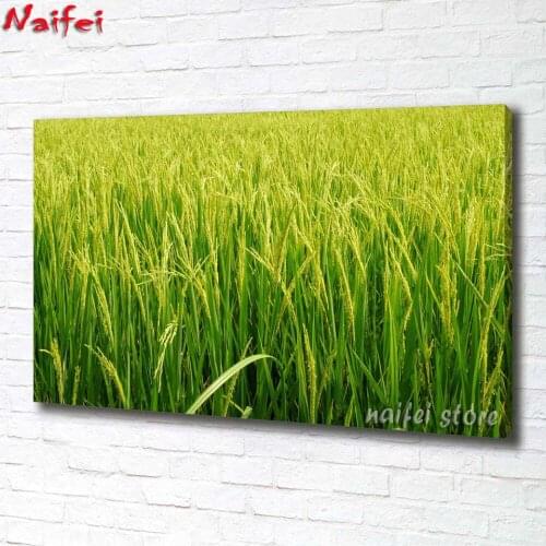 Diamond Painting Rice field Mosaic Full Square Drill Diamond Embroidery Sale Landscape Cross Stitch Kits Handmade Gift