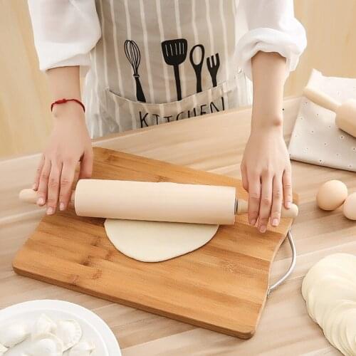 Wooden Rolling Pin Creative Non Stick Fondant Cake Dough Roller Household Noodle Biscuit Utensils Kitchen Cooking Baking Tools