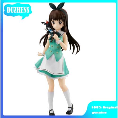 Original Japanes Anime Is the order a rabbit? Ujimatsu Chiya Tea party PVC Action Figure Anime Figure Model Toys Doll Gift