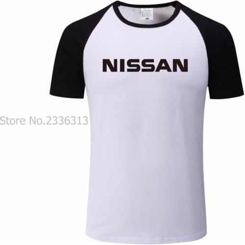 DIY cotton New Men Short Sleeve Nissan T-shirts female Male raglan sleeve T shirt