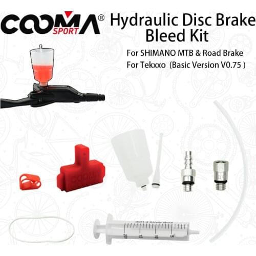 COOMAs Hydraulic Brake BLEED KIT for SHIMANO and TK Brake System, Mineral Oil Brake, Funnel Set Basic Kit V0.5