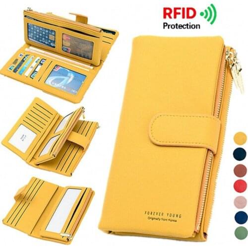 New Women Pu Leather Wallets Female Long Hasp Purses Large Capacity Money Bag Phone Pocket Multifunction Clutch Coin Card Holder