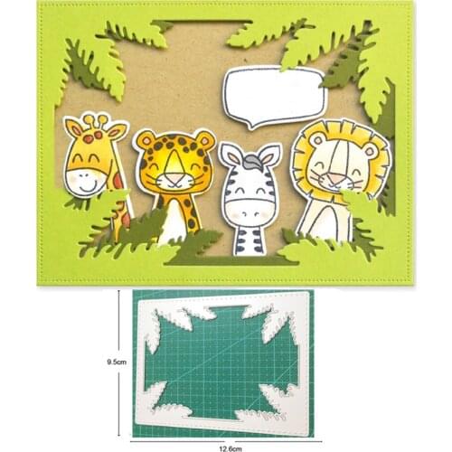 Metal Cutting Dies die cut Leaf Background Frame Decorations Scrapbooking dies Paper Craft Knife Mould Blade Punch Stencils dies