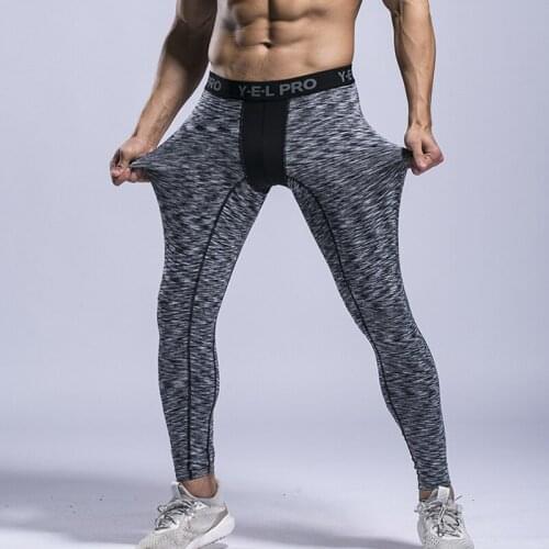 Mens Sports Pants Leggings Mens Compression Tights Running Jogging Leggings Compression Leggings Bodybuilding Tights Basketball