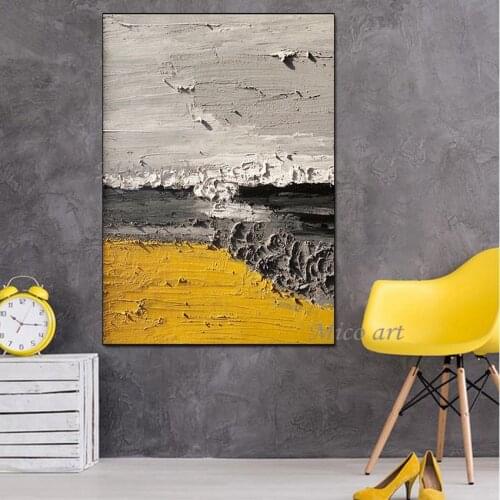 No Framed Sand Painting Wall Art For Room New Arrival Handpainted Paintings Full Texture Contracted Design Abstract Oil Painting