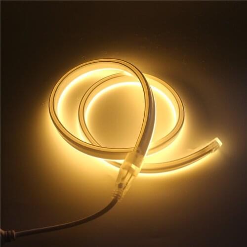 Neon LED Strip Light AC 220V IP67 waterproof Pink Blue Warm White Red Yellow Flexible neon String Light For DIY Model Decoration