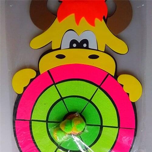 New Cartoon Children Sticky Ball Sandbag Throwing Target Plate Game Animal Kindergarten Baby Indoor Outdoor Fun Sports Toy